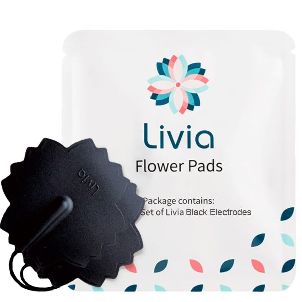 Livia Black Flower Pads